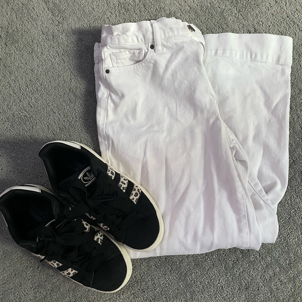 a.n.a White High-Rise Wide Leg Jeans